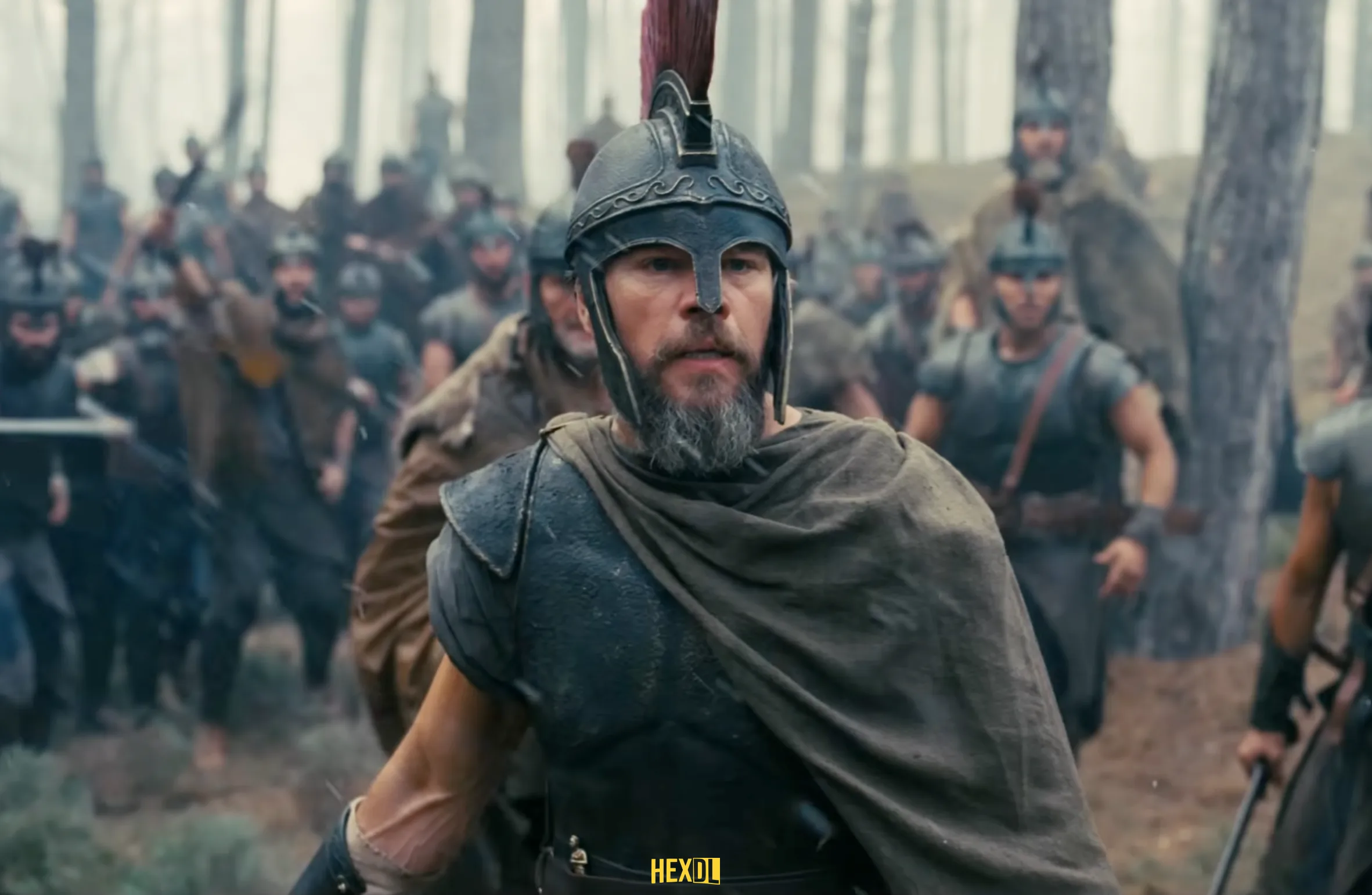 مت دیمون در نقش اودیسئوس در فیلم The Odyssey