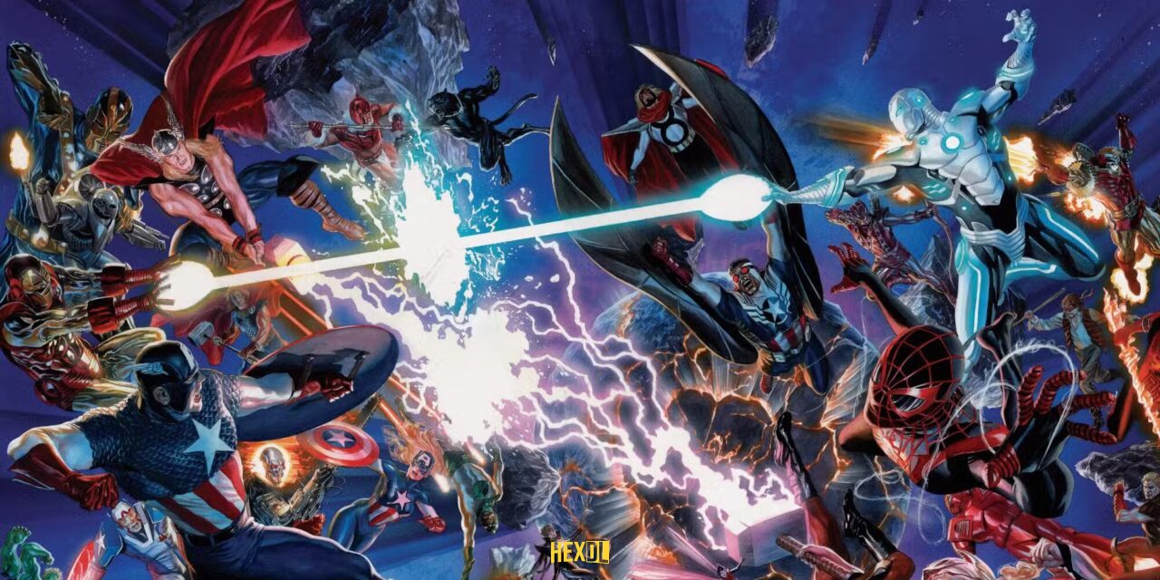 جلد شماره اول کمیک Secret Wars با طراحی الکس راس
