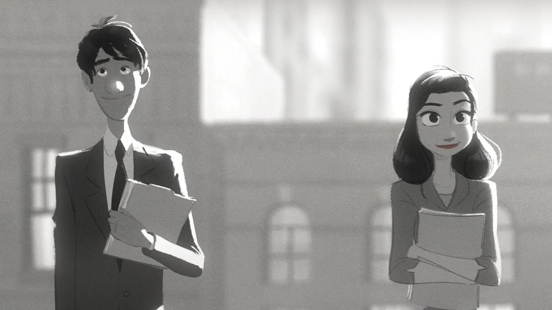 دانلود انیمیشن مرد کاغذی Paperman 2012