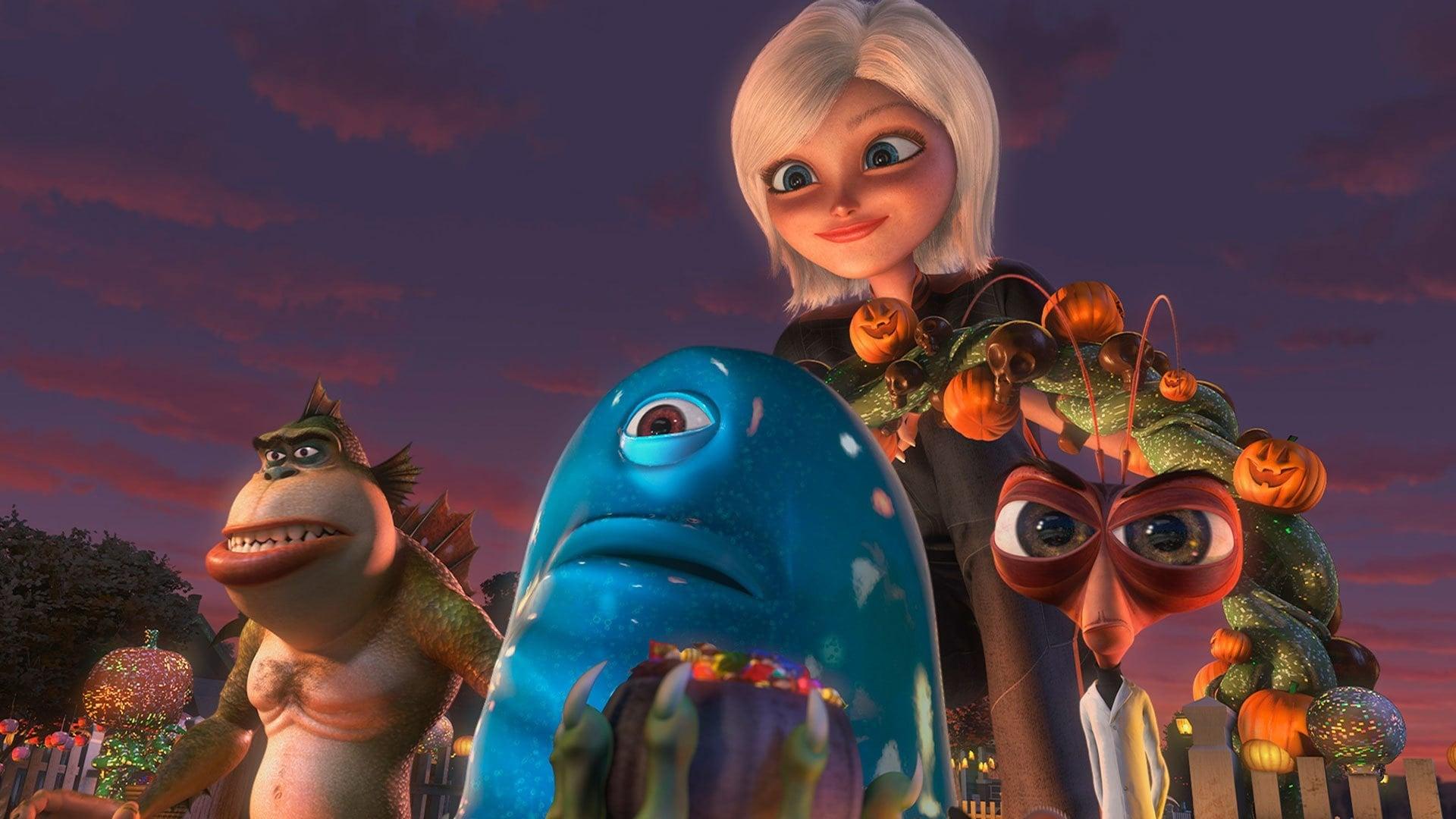 دانلود انیمیشن هیولاها علیه بیگانگان: کدوهای جهش‌یافته فضایی Monsters vs Aliens 2009