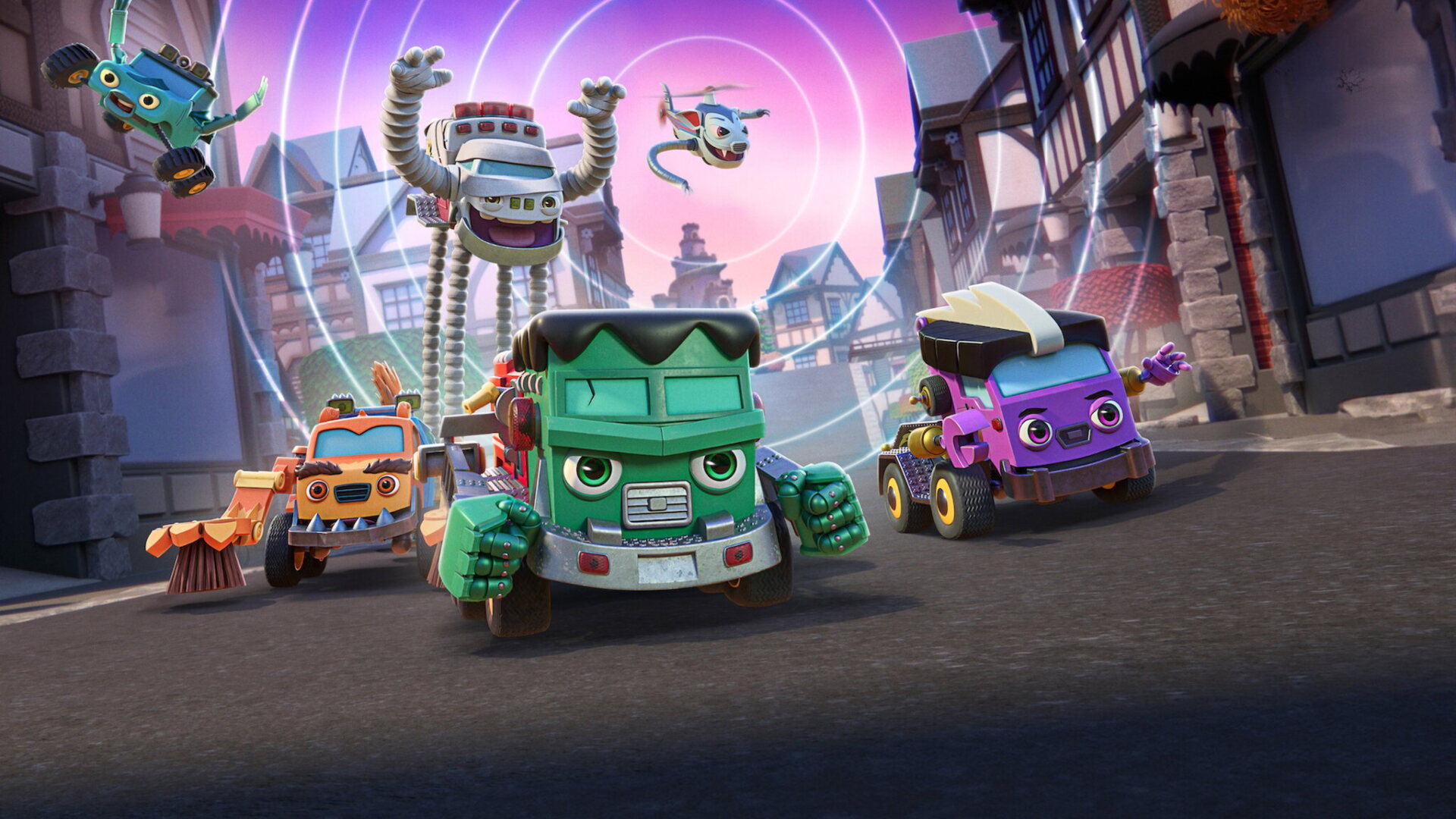 دانلود انیمیشن هیولاهای چرخ دار Mighty Monsterwheelies