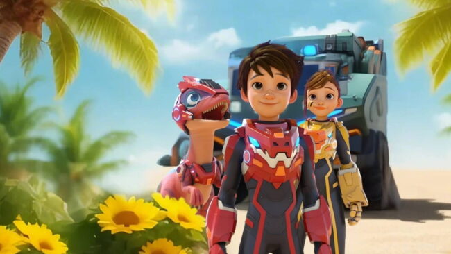 دانلود انیمیشن قهرمانان کوانتومی دایناسور Quantum Heroes Dinoster